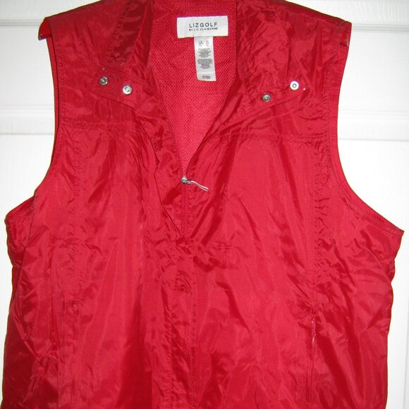 Liz Golf Tops - Liz Golf Nylon Vest - Red XL. New without Tags
